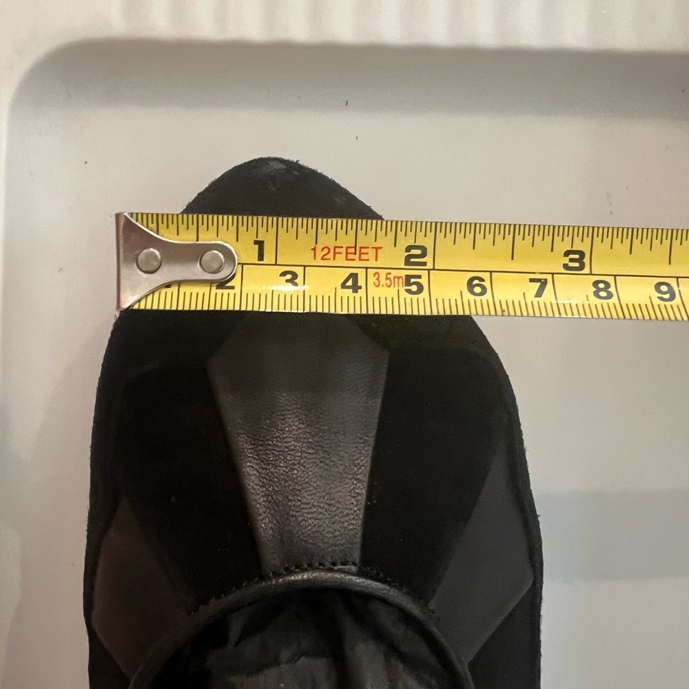 Peter Fox Black Suede Mary Jane Heels Size 8 - Picture 13 of 13